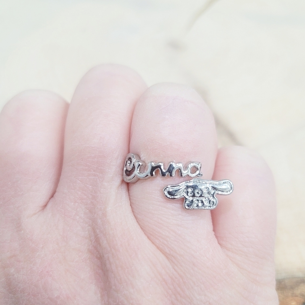 Brand New Cinnamoroll Silver Tone Ring Adjustable Size